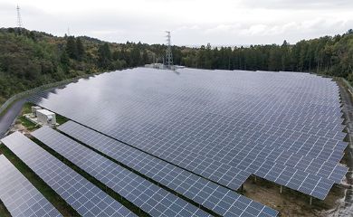 太陽光発電所の一部